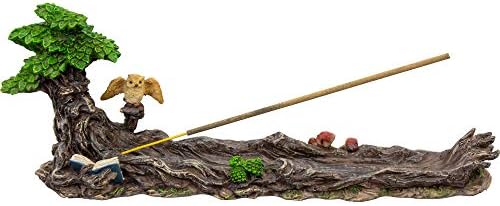 Kheops International Green Man with Owl Incense Holder Polyresin Collectible image 2