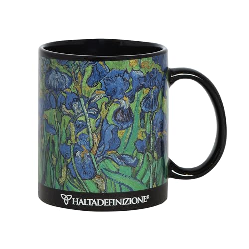 Franco Cosimo Panini Haltadefinizione - Taza, Taza en Cerámica Impresa con una Obra de Arte de Hokusai, Incluye una Elegante Caja de Regalo, Capacidad 325 ml, Dimensiones 9,5H x 8 Diámetro cm