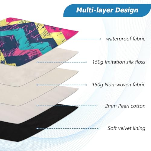Funda para portátil 13-14 pulgadas con patrón zigzag miniatura 4