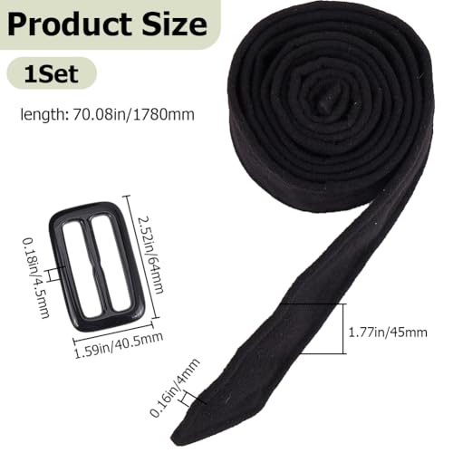 GORGECRAFT Overcoat Waist Belt Black Cloth Trendy Wide Bowknot Decorated Coat Cinch Tie Buckle Women Sash Bow Ties Adjustable Replacement Band Long Belt for Thick Trench Coat Overcoats Jacket2