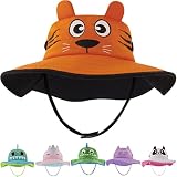 addie & tate Toddler Sun Hat for Kids UV Protection Beach Bucket Hat for Girls & Boys Fishing Safari