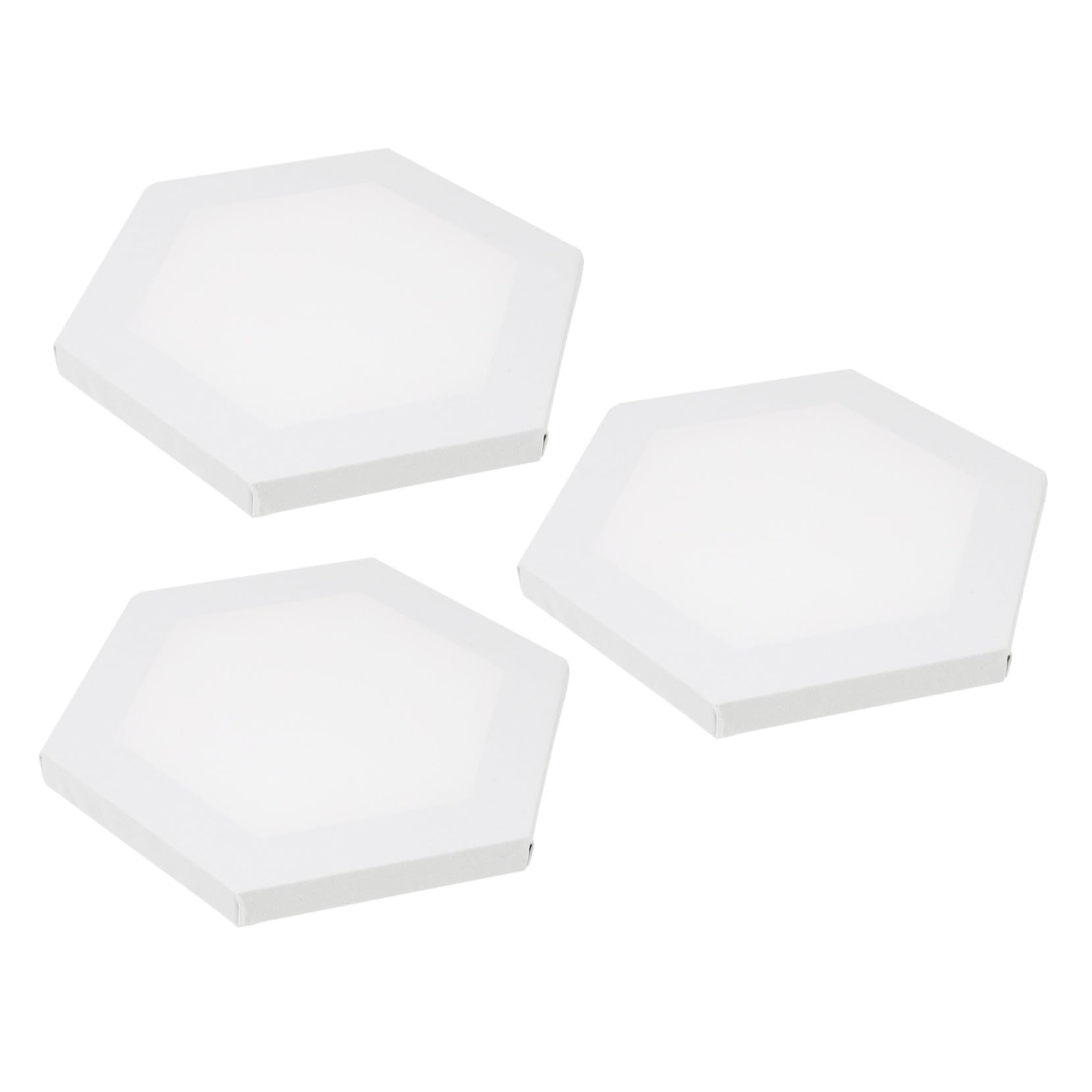 Lienzo estirado hexagonal de algodón para pintura y manualidades con témpera