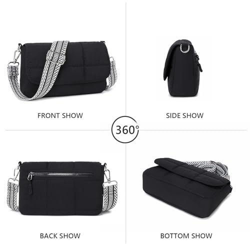 Image of JEEHAN Quilted Crossbody Bags for women Designer Shoulder Handbags Small Purse