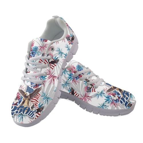 Image of GIFTPUZZ Mens Lace Up Athletic Trainers Running Sneakers Wedge Breathable Gym Lightweight Sports Tennis Shoes