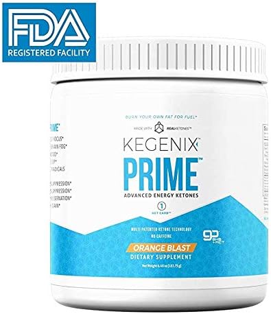 Kegenix Real Ketones Prime Exogenous Ketones Supplement, Orange Blast, 7 Day