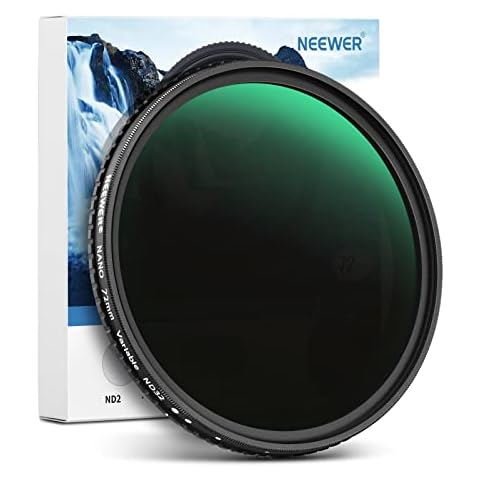 Neewer 72mm Variable ND Filter ND2-ND32 Cover