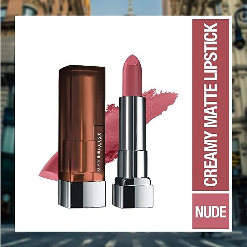 Image of Maybelline New York Matte Lipstick - Intense Colour 677 Noho Amber & Color Sensational Creamy 660 Touch of Spice, 3.9g