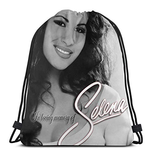 Selena Quintanilla Waterproof Drawstring Gym Backpack Bag for Men & Women, Sport Gym Sack Mini Travel Daypack