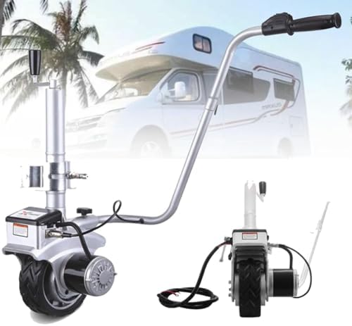 Motorized Trailer Mover, Portable Electric Dolly with 350W Power, Non-Slip Rubber Wheel, Ideal for Caravans, Boat Trailers, Horse Trailers