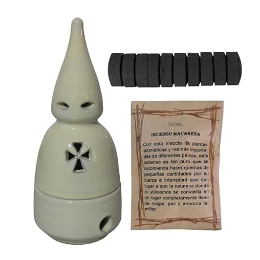 Incensario Nazareno Semana Santa + Incienso Virgen Macarena + Carbón (Nazareno Crema) | Ya disponible en tu tienda friki favorita! En mundofriki.es!