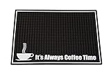 Highball & Chaser Premium Coffee Bar Mat 18in x 12in. 1cm Thick Durable and Stylish Bar Mat for...