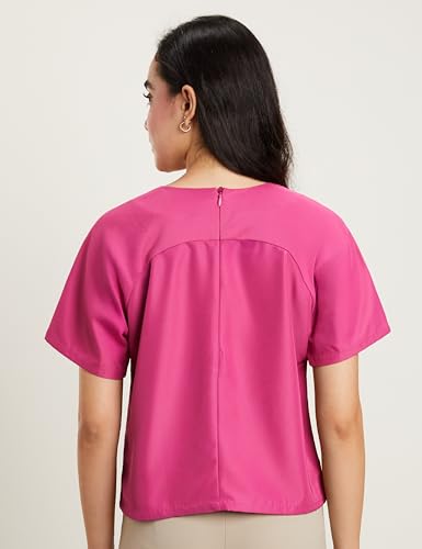 Image of Symbol Premium Women's Polyester Crop Top (Relaxed Fit | Stylish | Desk-to-Dinner) (Available in Plus Sizes)