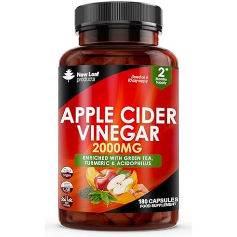 New Leaf Apple Cider Vinegar Capsules with Turmeric Cover