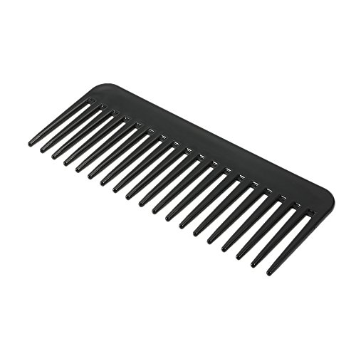 Large Wide Tooth Comb Hair Comb Detangling Hairbrush, Heat-resistant Anti-static Scalp Massage Styling Comb for Long, Wet or Curly Hair (Black)