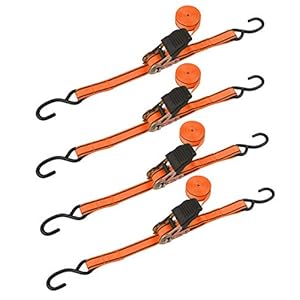 Wokin Tools 5M Heavy Duty Ratchet Tie Downs Straps With 4Pcs Carabiner Straps, 225Kg/450Kg Breaking Strength For Truck, Trailer, Atv, Boat, Securing Cargo, Trailer, Etc 7 41nqp3ha4sl. sl500 . ss300