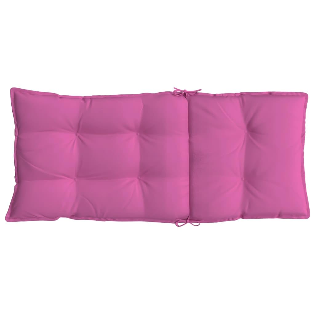vidaXL Hochlehner-Auflagen 2 STK. Rosa Oxford-Gewebe