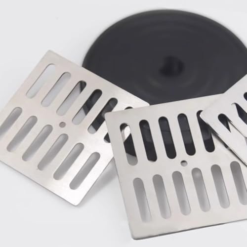 Filtre de vidange carré évacuation rapide pour douche 6 cm