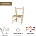 Cesteria Aparici Silla Infantil Acabado Madera Natural. Asiento de 30x30 cm y...