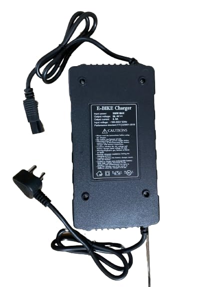 BHEEMTEK 51.2volts 8amp Charger Suitable for 51.2v Battery Pack Scooters with T Connector (3-pin) Connector 58.4 Cutoff 1