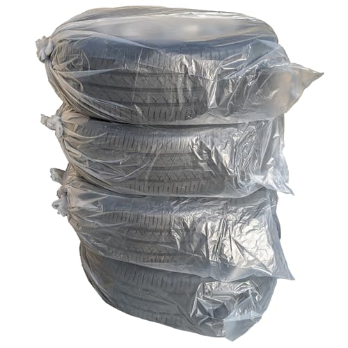 Boono タイヤ 袋 100枚入 業務用 タイヤ保管袋 ビニール袋 タイヤカバー 屋外 防水 (100枚,25台分)