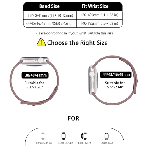 Image of Thin Silicone Band Compatible with Apple Watch 41mm 38mm 40mm 46mm 45mm 42mm 44mm, Slim Narrow Replacement Sport Strap Wristband for iWatch Series 11 10 9 8 7 6 5 4 SE Ultra 3 2 1 Women Men