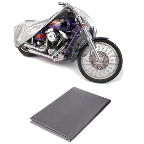 PARENCE.- Funda Impermeable para Moto y Bicicleta 205x125 cm – Protección Exterior e Interior Resistente a los Rayos UV, al Polvo y a la Intemperie – Funda Ligera de Aluminio con Cierre