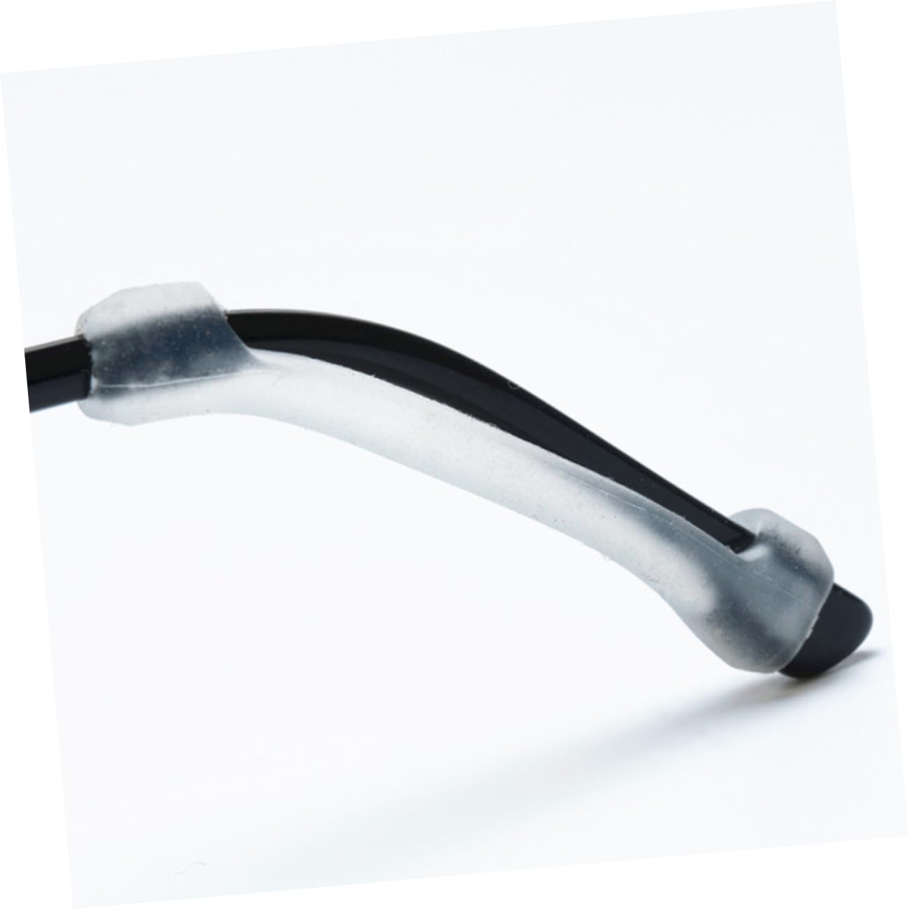 FOMIYES 6-Pair Non-Slip Silicone Sleeve Glasses Sunglasses Sets Anti-Slip Cover for Adults Boys and Girls Black