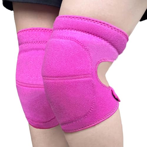 Knee Pads for Kneeling Work Soft Garden Knee Pad for House Cleaning Worker Waterproof Foam Cushion Safety Knee Protector for Flooring and Carpet Installers Prefect Gifts for Mens Womens Work Pink L (1 Pair)