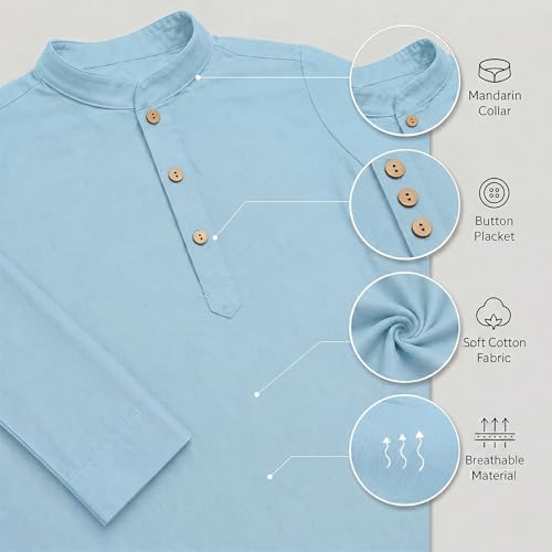 Image of Chandrakala Kids Kurta Set for Boys Indian Ethnic Wear (KK117-P)