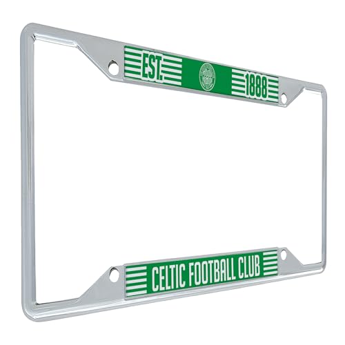 Desert Cactus Celtic FC Car Accessories Scottish Bhoys Celts Football Soccer Metal License Plate Frame and Tag Holder for Front or Rear of Vehicle (Frame - Design A)