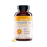 NatureWise Vitamin D3 2000iu (50 mcg) 1-Year Supply for Immune Support, Healthy Muscle Function, and Bone Health - Non-GMO, Gluten Free in Organic Extra Virgin Olive Oil, (Mini Softgel), 360 Count