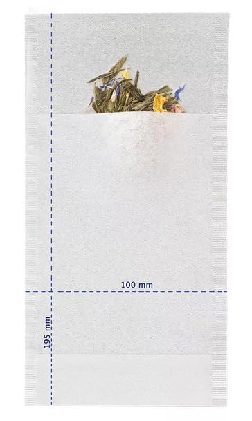 Finum - Bolsas de filtro de té de papel desechables para té suelto - XL - 3 x 60 unidades (total: 180 unidades), color marrón