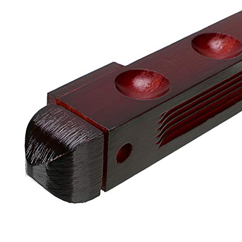 Ownmy 6 Cues Wooden Billiard Cue Rack 6 Pool Cues Wall Mount Mahogany Finish Hardwood Pool Cue Sticks Rack Billiard Stick Wall Rack With 6 Cue Clips For Billiard / Pool Cue Racks #TOP2