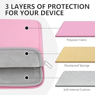 HEDUGO Housse pour Ordinateur Portable Compatible avec MacBook Air/Pro de 15 à 16 Pouces Pochette Rembourré pour Pc Portable Protège Contre Les Chocs pour Ordinateur Portable/Chromebook de 15” à 16”