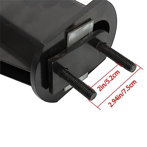Image of GXYWADY 1 Pair 30 Black Mud Flap Hanger Set 2-1 /2 Bolt Spacing Spring Loaded Replacement for Semi Truck