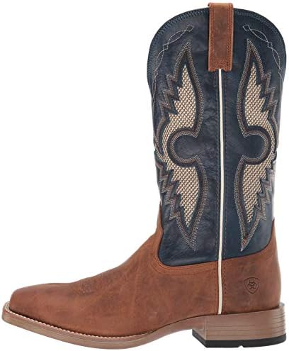 Ariat Mens Solado VentTEK Western Boot Sorrel Crunch/Cowboy Blue 10.5 | Image 7