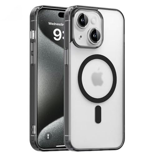 Coque iPhone 13 translucide mate premium noire ajustée MagSafe