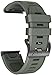 NotoCity Armband für Garmin Fenix 5X /Fenix 5X Plus/Fenix 6X /Fenix 6X Pro/Fenix 7X /Fenix 3 /Fenix 3 HR, 26mm Breite Silikon Quick-Fit Uhrenarmband für Garmin, Mehrfache Farben （Armee grün）