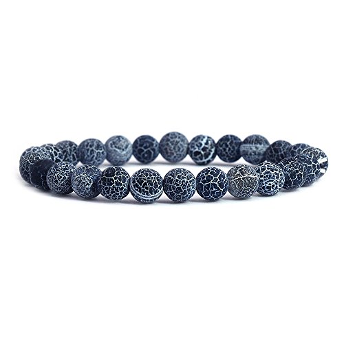 Image of Justinstones Gem Semi Precious Gemstone 8mm Round Beads Stretch Bracelet 7 Inch Unisex