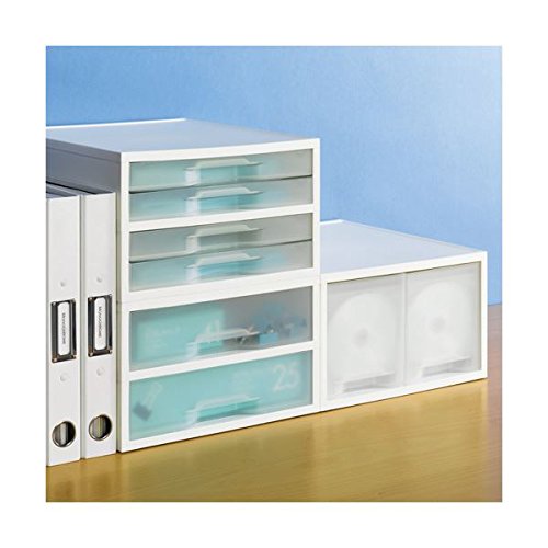 Amazon | 岩崎工業 PP製引き出しケース A4タテ 薄型4段 ホワイト