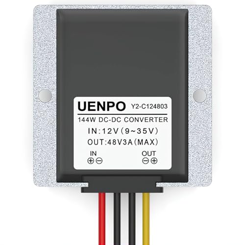 Convertisseur 12 V vers 48 V 3A régulateur de tension étanche voiture et bateau