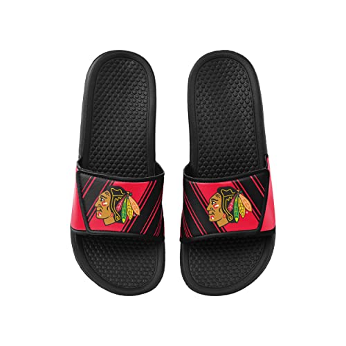 Image of FOCO Men's NHL Team Logo Sport Shower Legacy Slide Flip Flop Sandals
