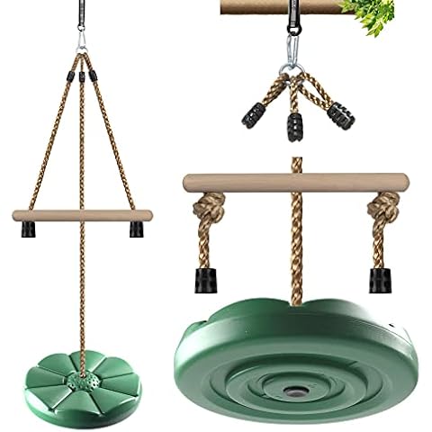 Disc Swing for Kids, Tree Swing for Backyard, KINSPORY Gym Monkey Bars, 215cm Height Adjustable Accessories Outdoor Play Equipment Swing Set Cover