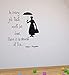Adesivi murali Adesivi da parete Adesivi murali Mary Poppins Decorazione della casa Adesivi murali artistici Soggiorno Decorazione camera da letto 80*50 cm