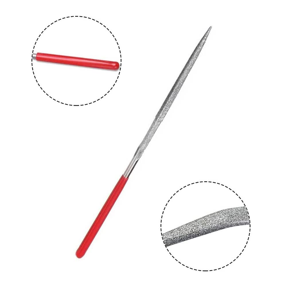 Lime Diamantate, Set di Lime diamantate, 5 Pezzi Set di Lime e Raspe per Legno, Lime Ad Ago Diamantate Set, Lima Diamantata Set, Mini Lime con Aghi Diamantati, Mini Diamond Files