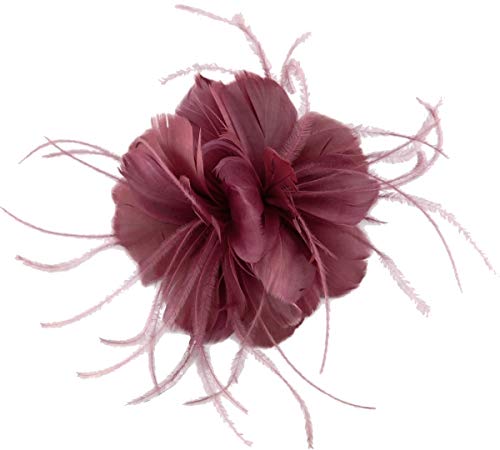 Bibi en plumes violet d'exception Failsworth Millinery accessoire de tête haute coiffure