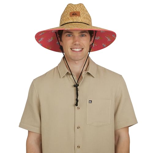 Image of Quiksilver Men's Wide Brim Outdoor Lifeguard Straw Sun Hat