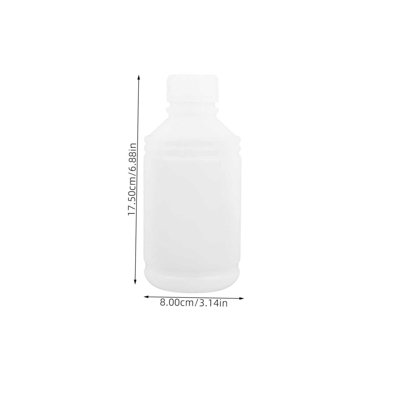 FUNOMOCYA Impact Resistant 500ml Sample Bottles Leak Proof Plastic Liquid Containers Mini Plastic Bottles Sealing Jars for Ink Storage