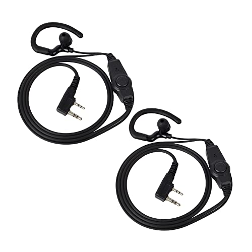 Auriculares Baofeng UV-5R con micro PTT y orejera en G para comunicación clara en seguridad