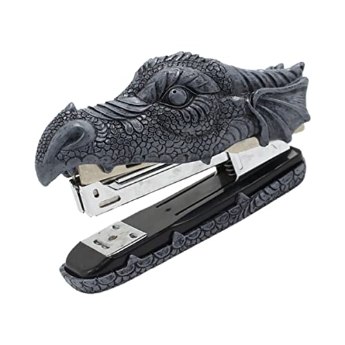 HYTROVE Dragon Resin Craft Stapler Paper Stapling Tool Office Stationery Unique Desktop Stapler for School and Home Use